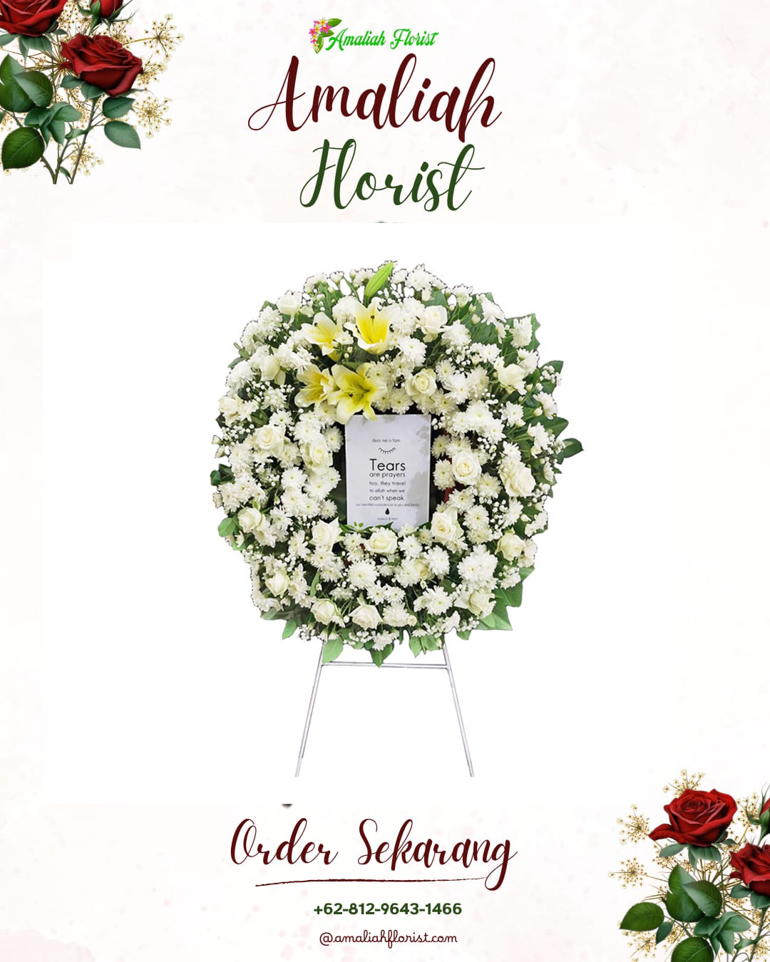 Krans Bunga Duka Sambutan